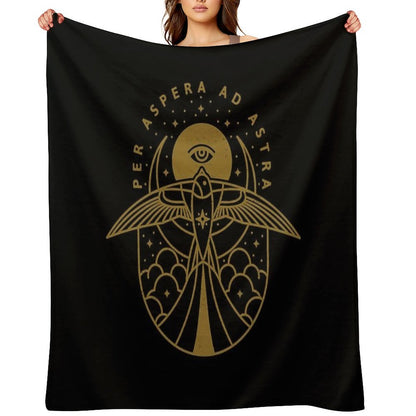 Per Aspera Ad Astra Throw Blanket