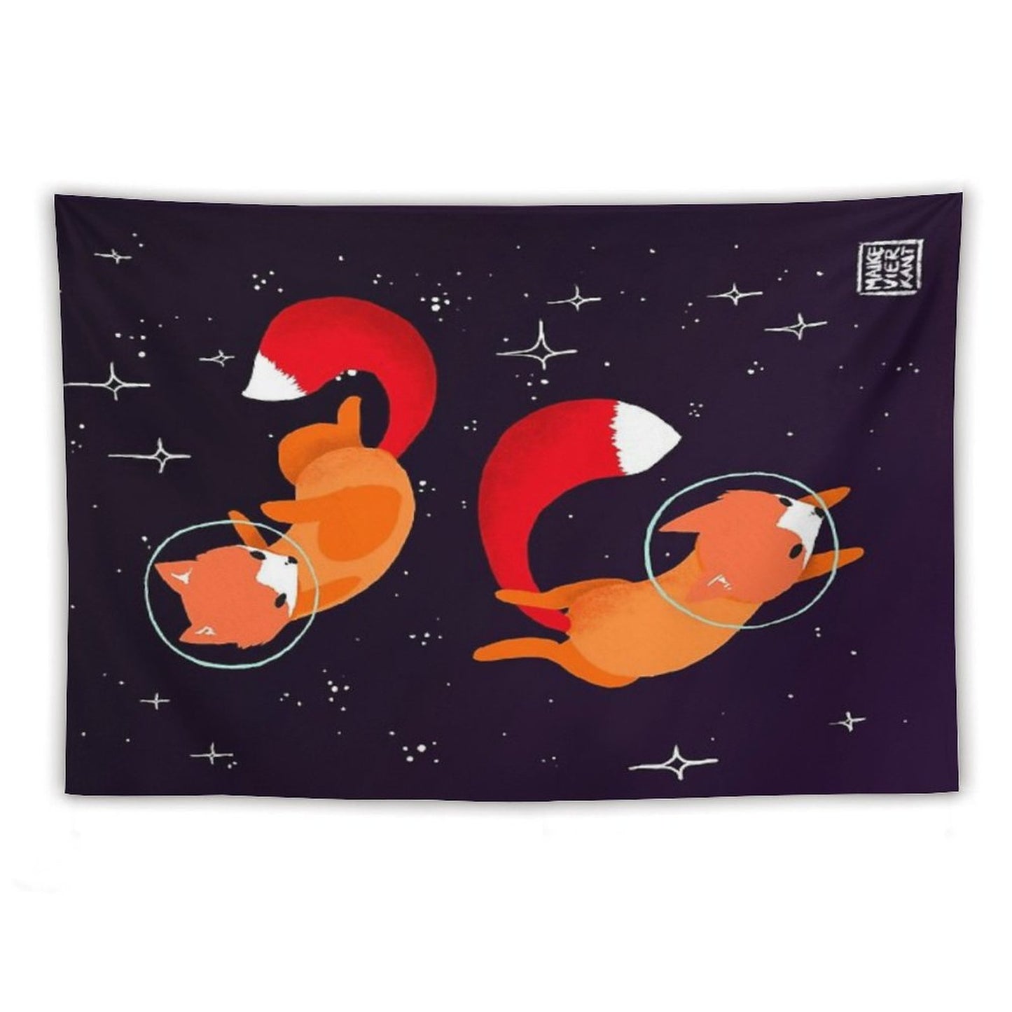 Space Foxes Tapestry
