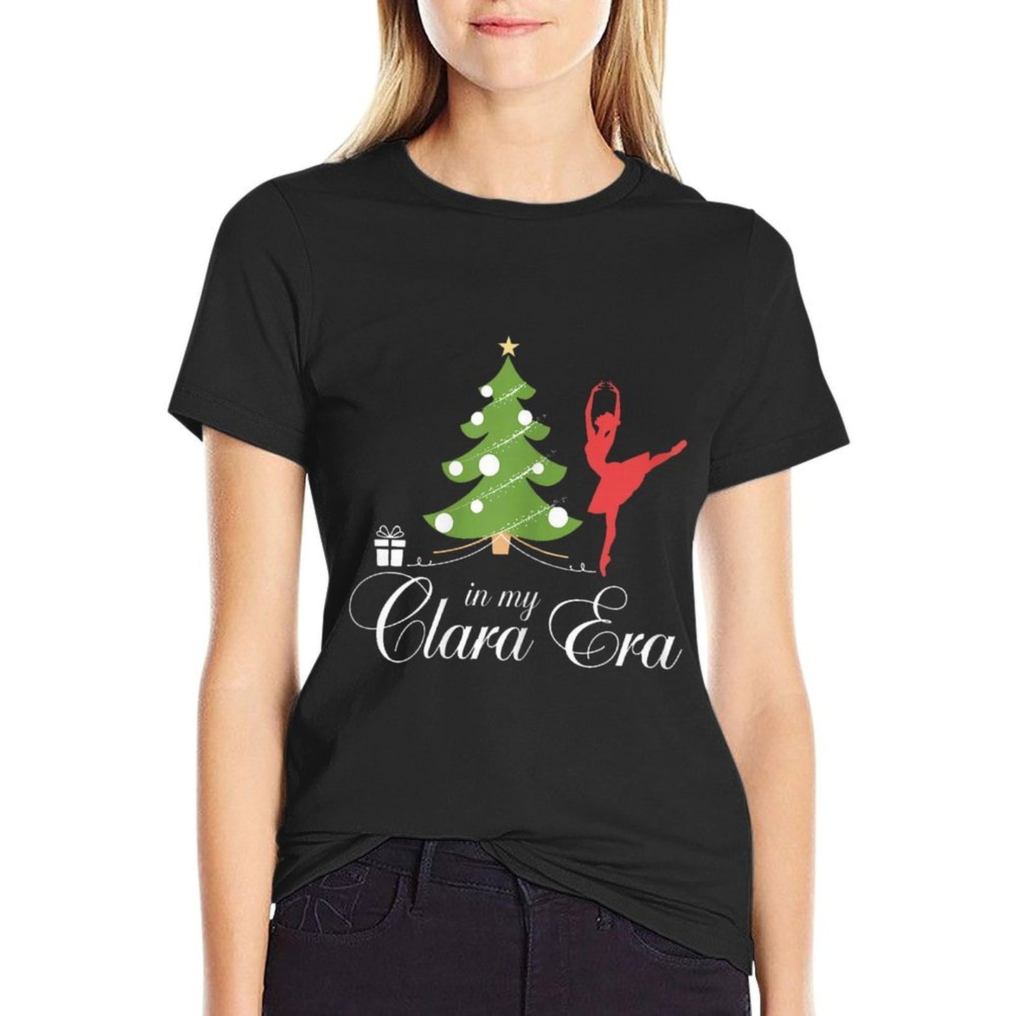 In My Clara Era Nutcracker Holiday Christmas Xmas Pajama  Trendy Pattern T-Shirt