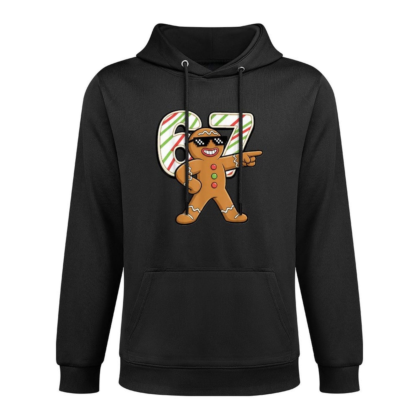 Funny 6 7 Six Seven 67 Meme Gingerbread Man Christmas All-Day Comfort Hoodie
