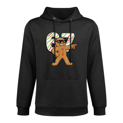 Funny 6 7 Six Seven 67 Meme Gingerbread Man Christmas All-Day Comfort Hoodie