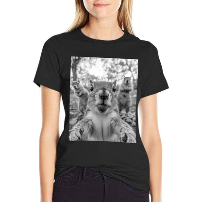 Cute Squirrel Selfie T-Shirt