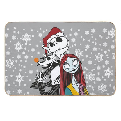 Jack Skellington, Zero And Sally - The Nightmare Before Christmas Bath Mat