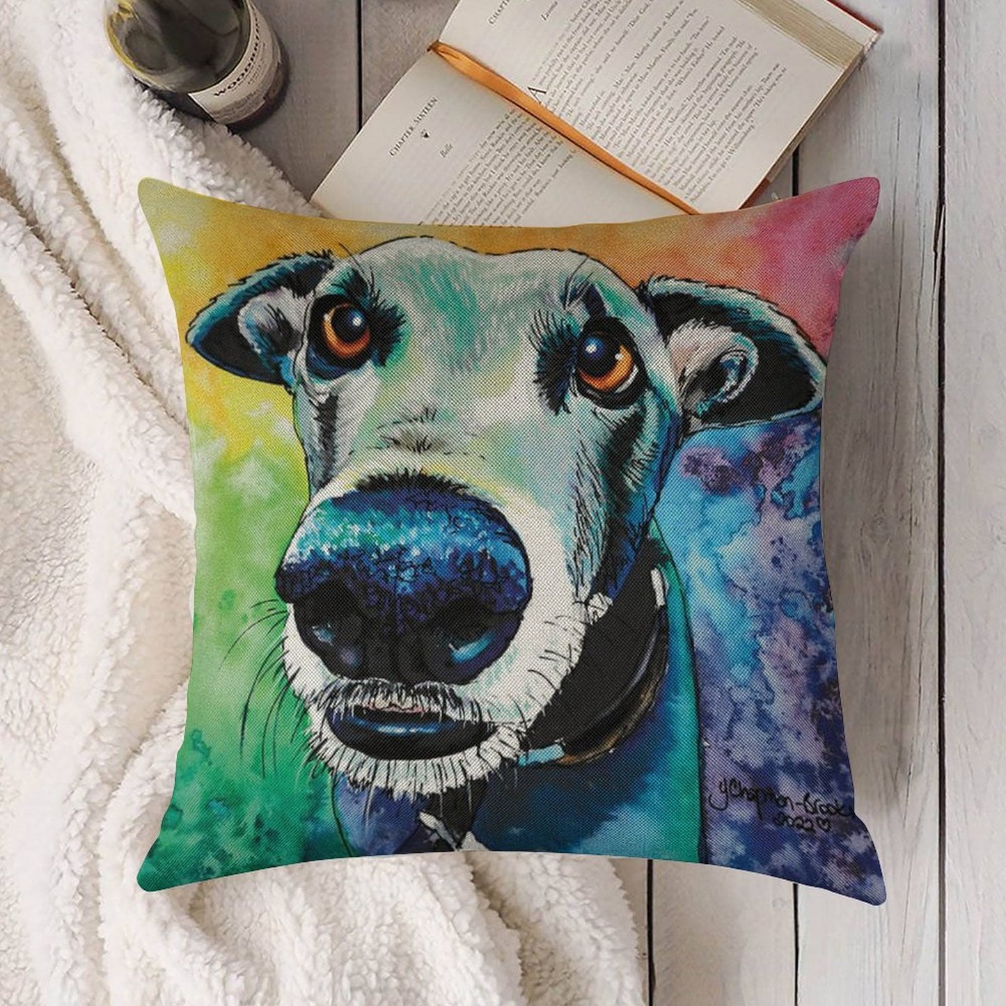 The Look of Love Linen Throw Pillow Cover