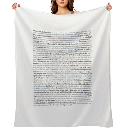 Movie Quotes Throw Blanket