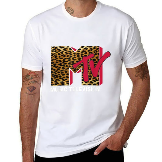 MTV Leopard Print Logo  Affordable Price T-Shirt