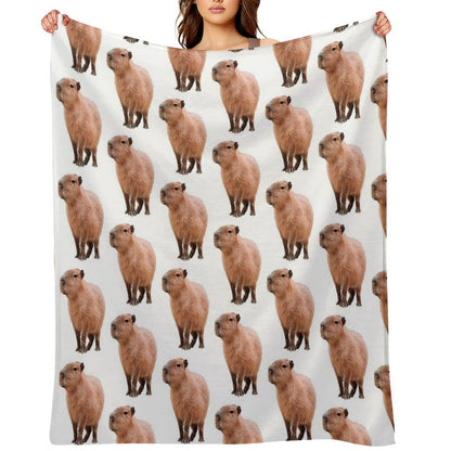 Cute Capybara Throw Blanket