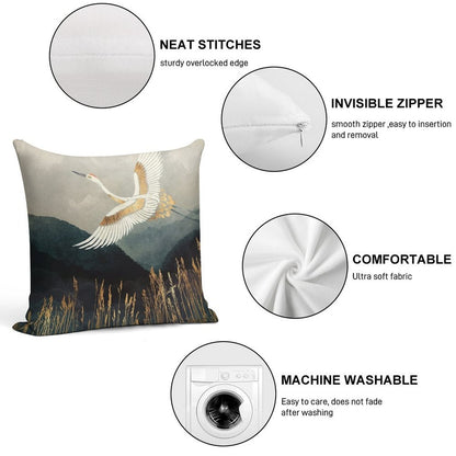 Elegant Flight Soft Warmth Comfort Throw Pillow