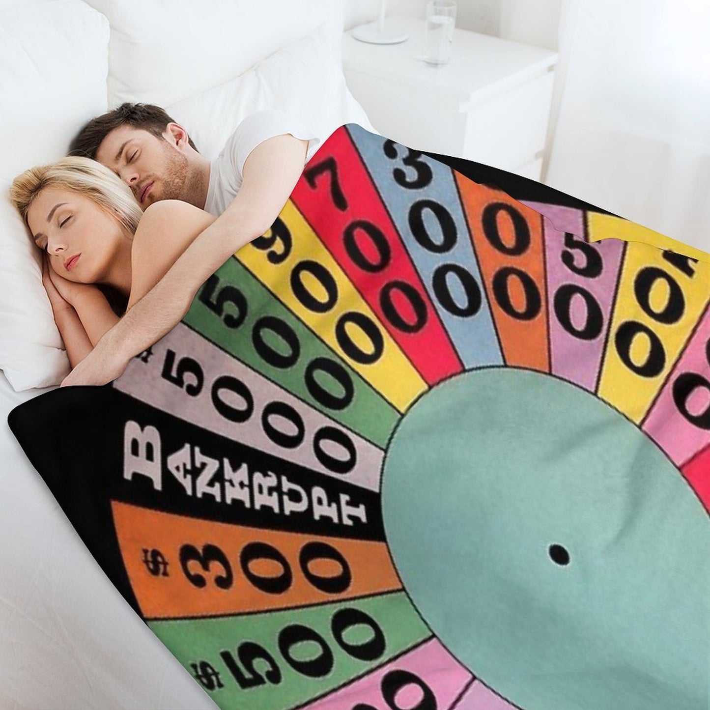 Wheel of Fortune Carnival Wheel (game Show) Throw Blanket