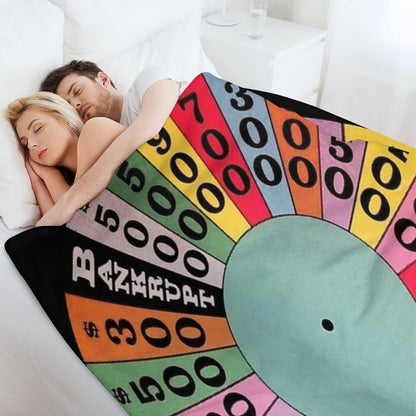 Wheel of Fortune Carnival Wheel (game Show) Throw Blanket