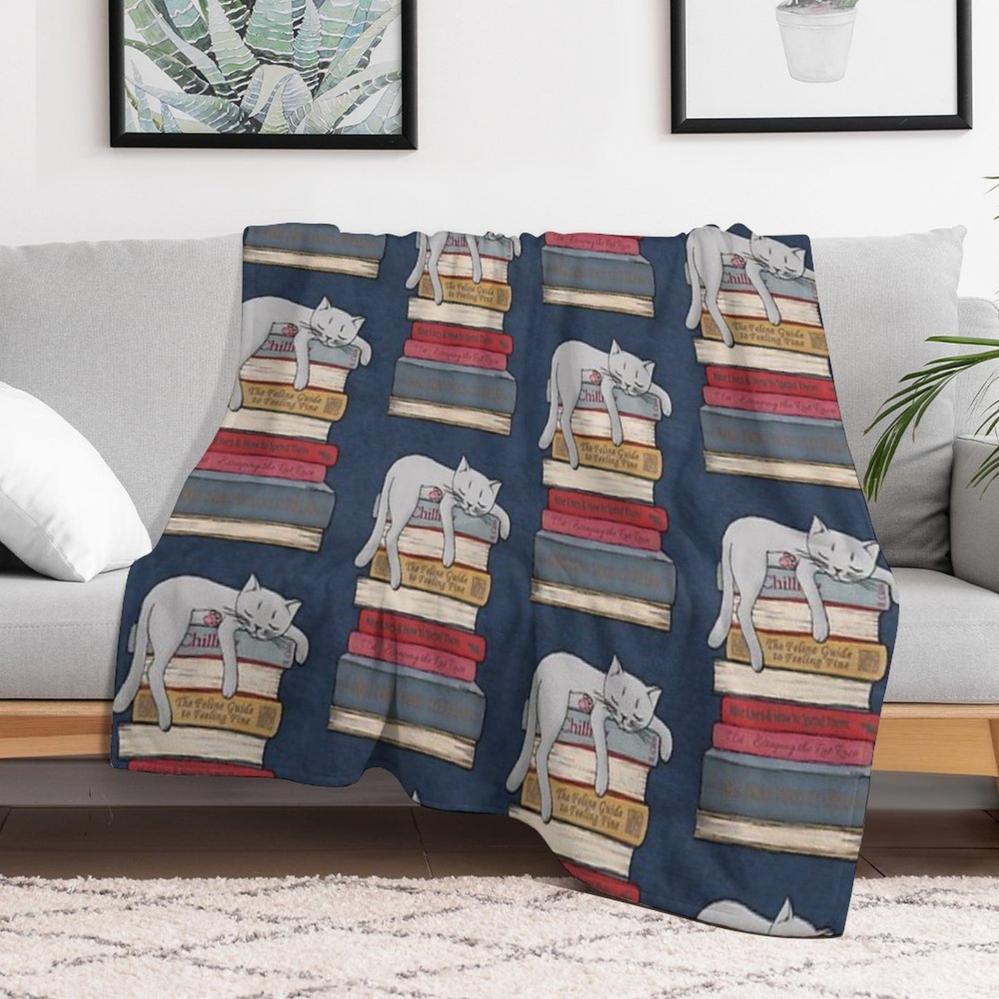 How to Chill Like A Cat Throw Blanket