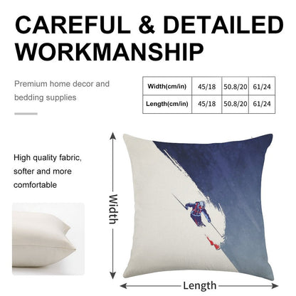 Powder to The People Linen Throw Pillow Cover