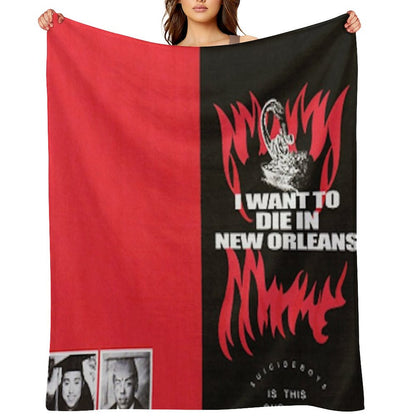 IWANTTODIEINNEWORLEANS Throw Blanket