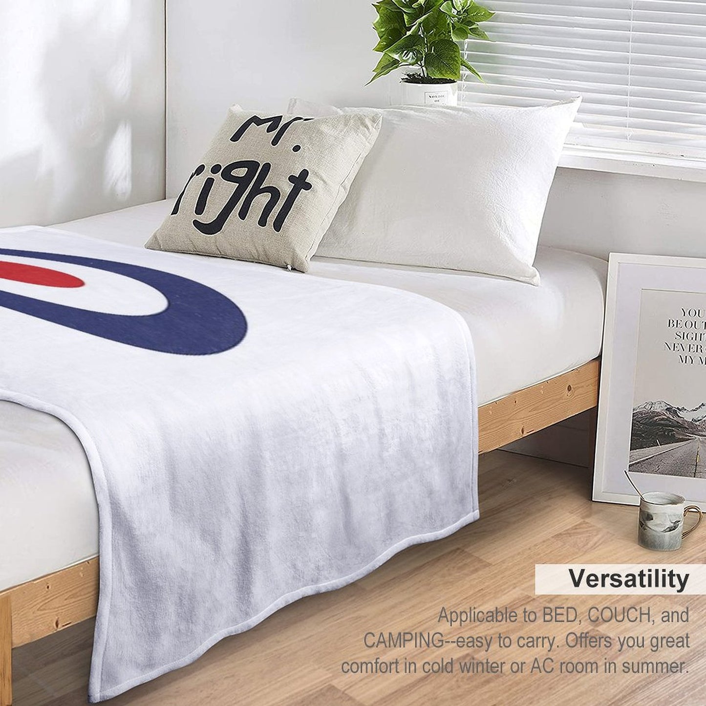 Mod 60s Pop Art Target Throw Blanket