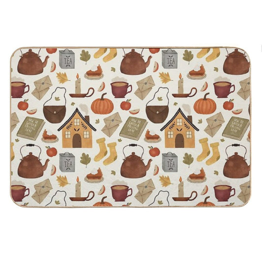 Autumn Cottage Days Bath Mat