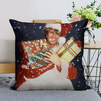 Last Christmas Linen Throw Pillow Cover