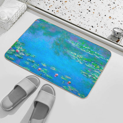 Claude Monet - Water Lilies,blue Water Lilies ,No.2, Bath Mat