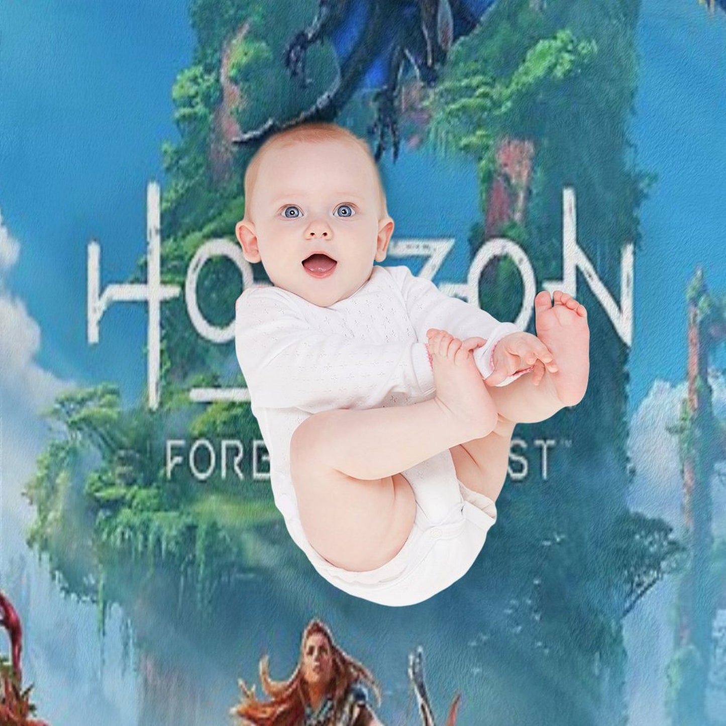 Horizon Forbidden West [poster] Throw Blanket