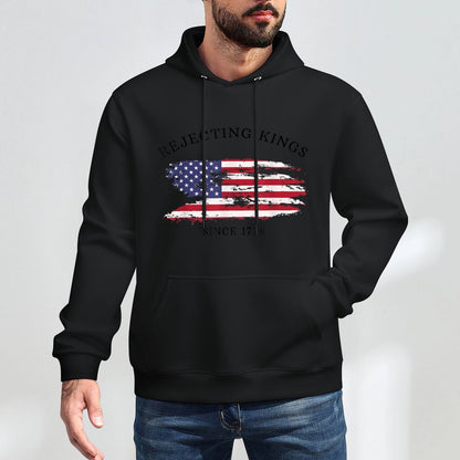 Retro Rejecting Kings Since 1776 Protest Pro Democracy All-Day Comfort Hoodie