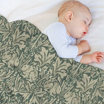 William Morris Brer Rabbit Print Throw Blanket