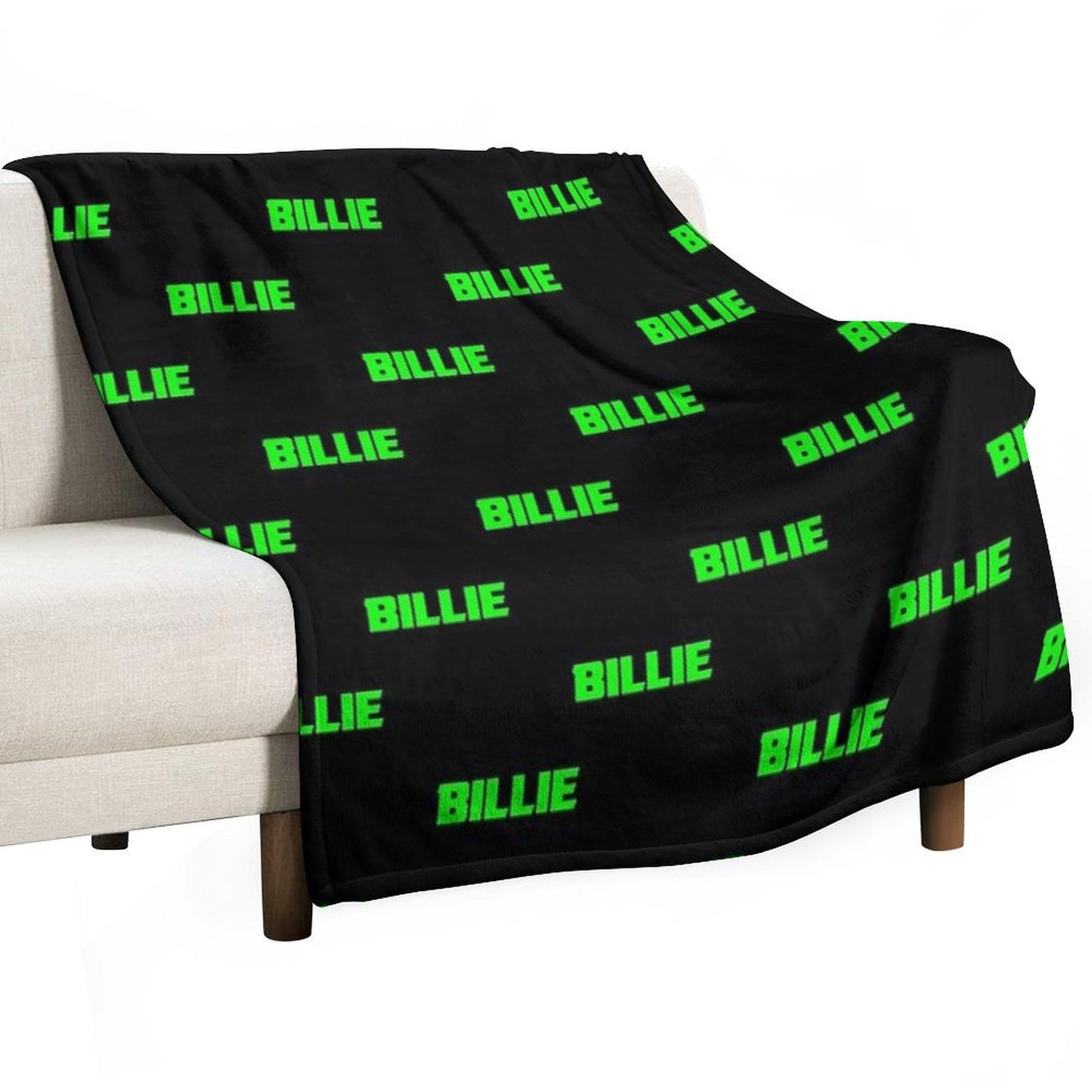 Neon Billie (black Bg) Throw Blanket