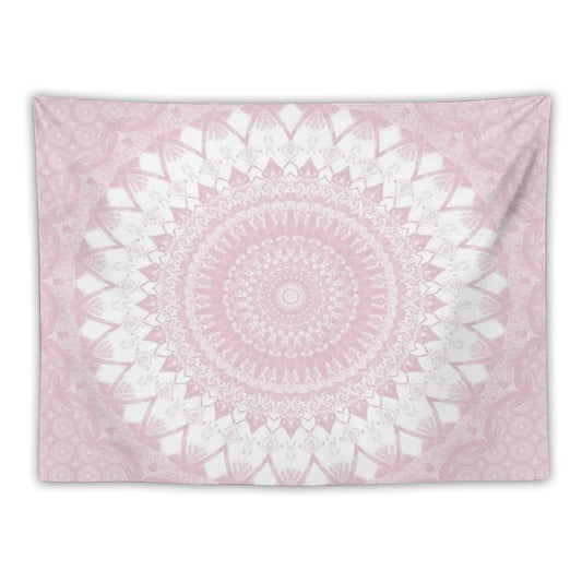 Boho Pink Mandala Tapestry