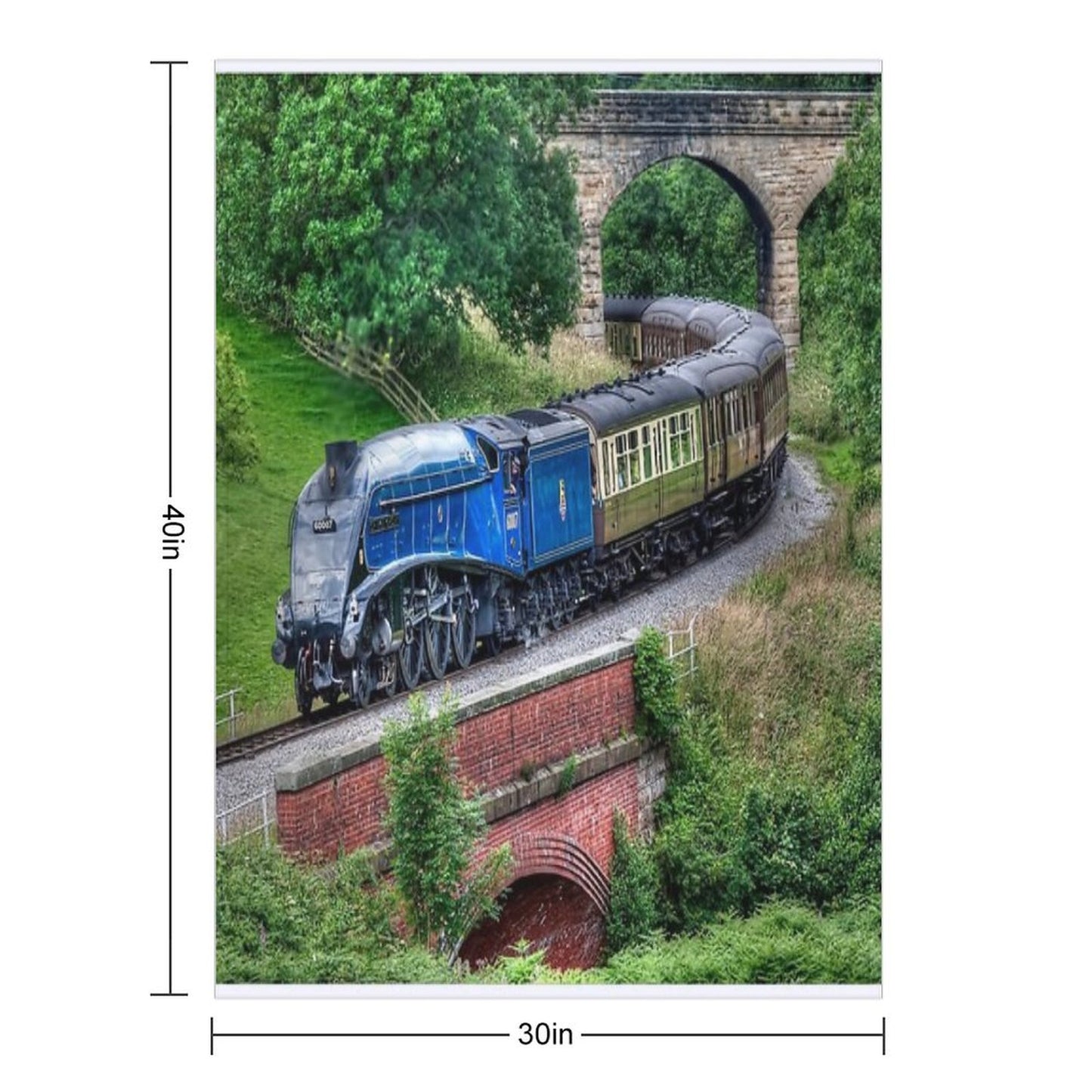 60007 Sir Nigel Gresley Locomotive Throw Blanket