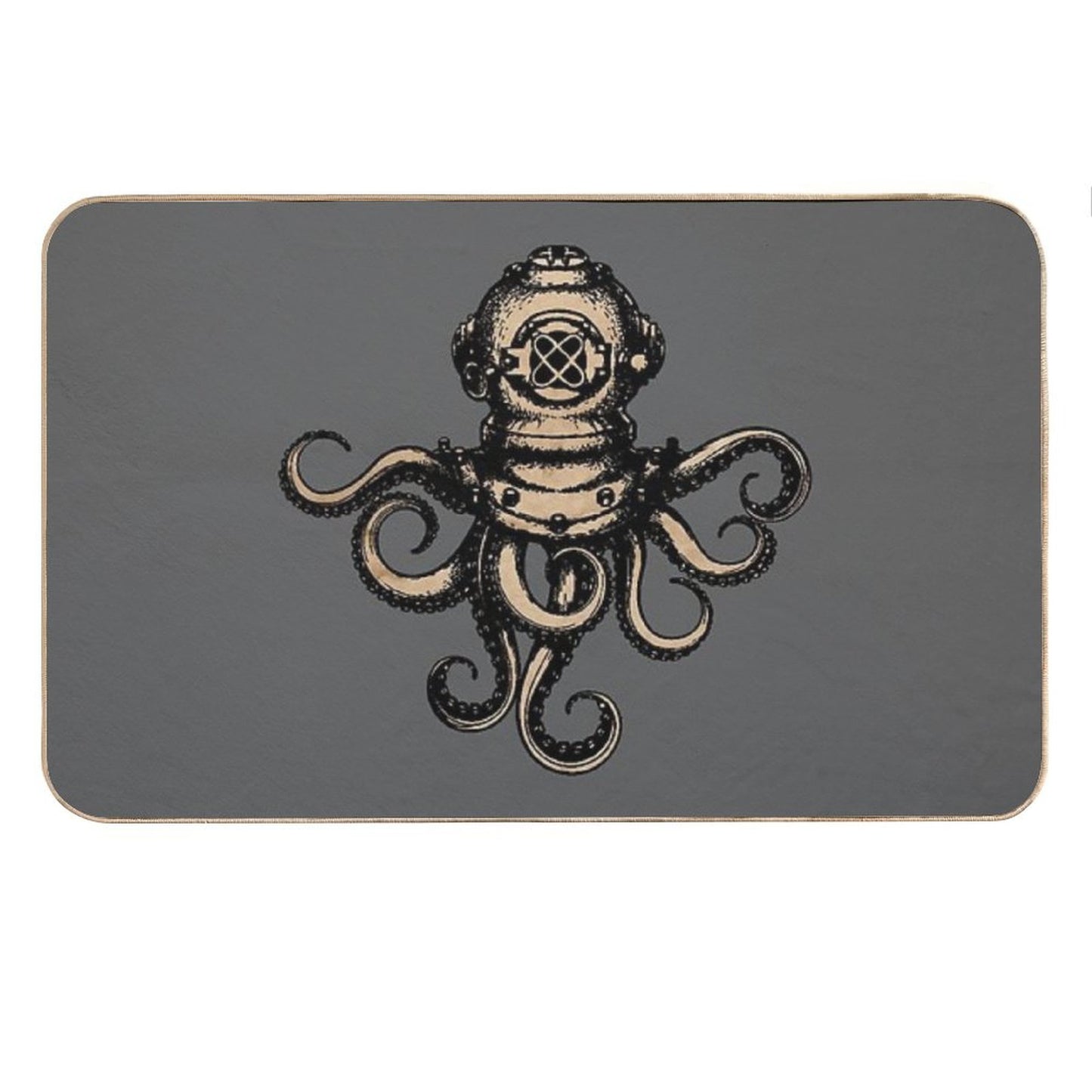 Steampunk Octopus Bath Mat