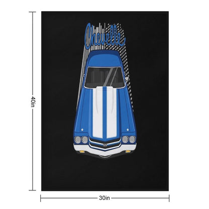 Chevrolet Chevelle SS 1970 - Fathom Blue Throw Blanket