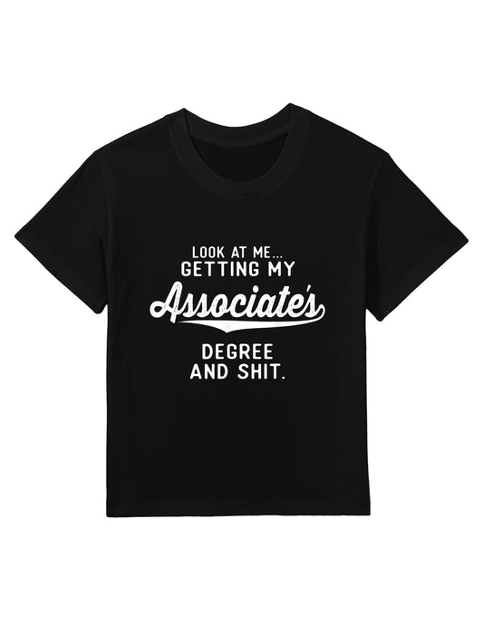 College Graduation Gifts Him Her Getting Associate&#39;s Degree Kids T-Shirt
