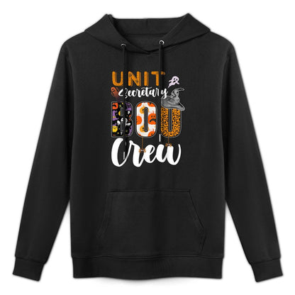 Unit Secretary Boo Crew Halloween Matching Hospital Easy Care Hoodie