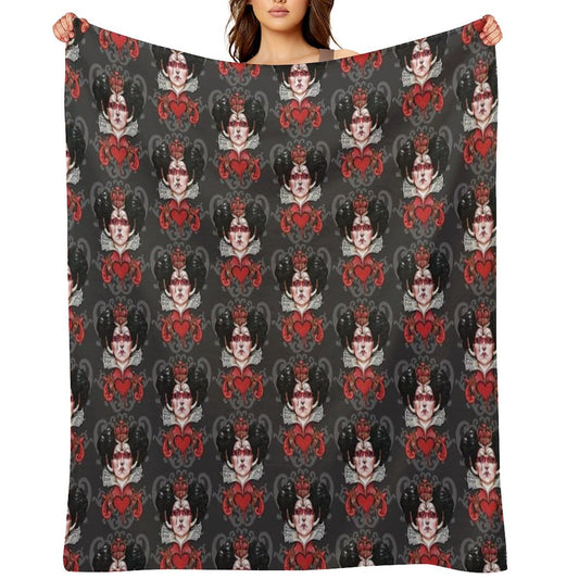 Queen of Hearts Throw Blanket