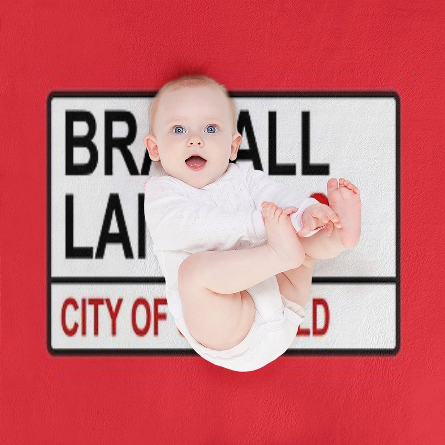 Sheffield Football Team Bramall Lane Street Sign Throw Blanket