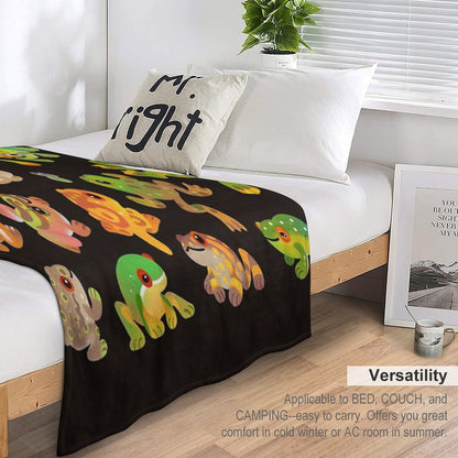 Tree Frog - Dark Throw Blanket