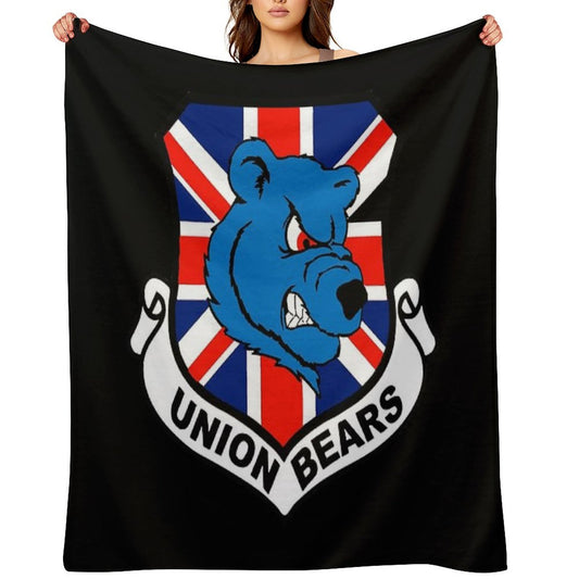 Union Bears Throw Blanket