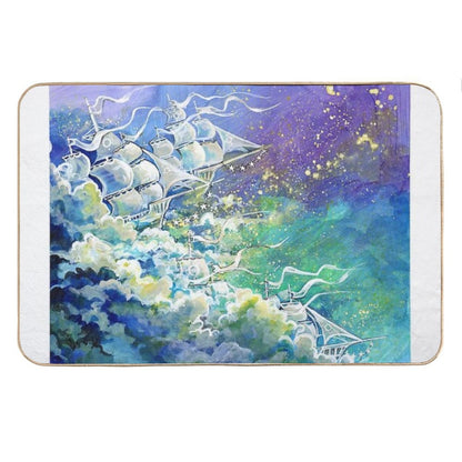 Cloud Ships Bath Mat