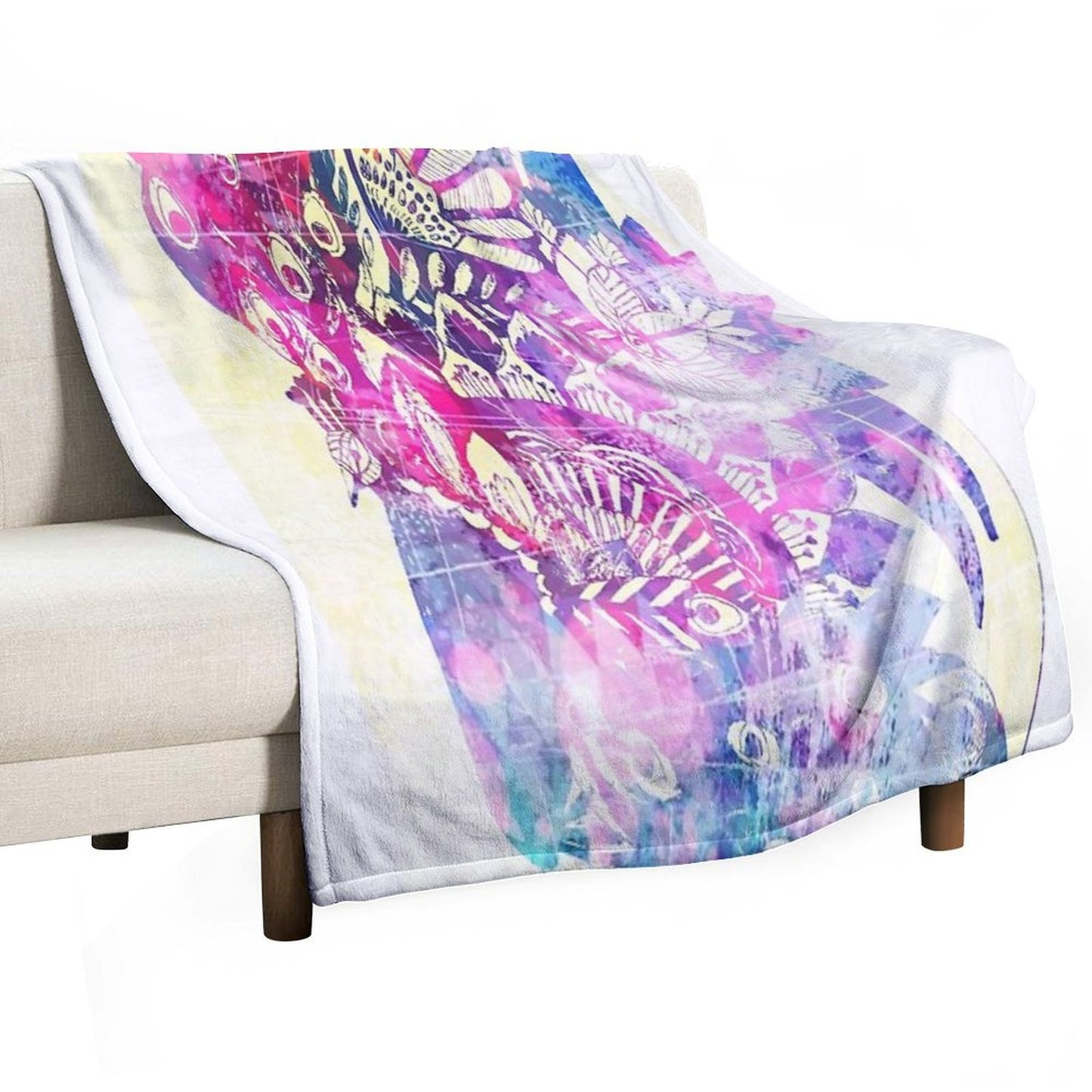 Shake A Tail Feather - Lilac Dreams Throw Blanket