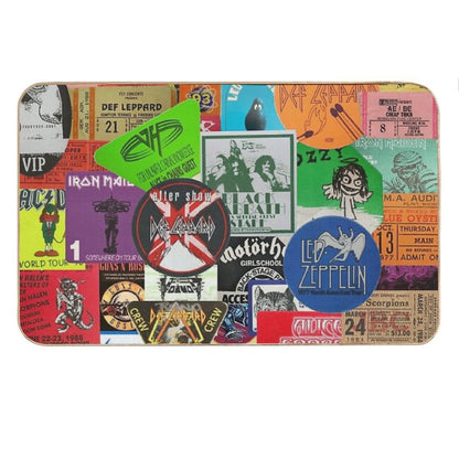 I Miss Concerts - Hard Rock And Heavy Metal Ticket Stubs And Backstage Passes Bath Mat