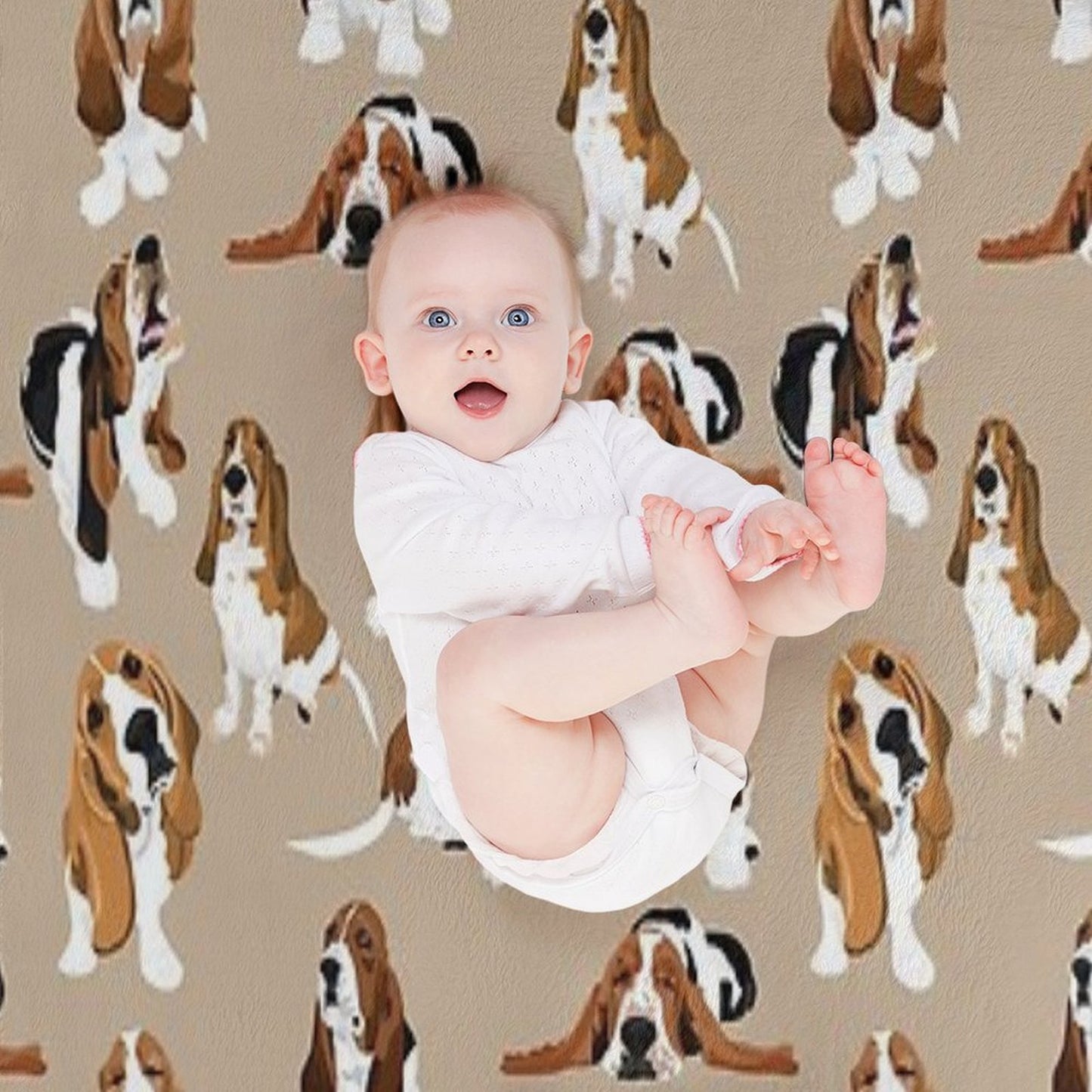 Basset Hound Throw Blanket