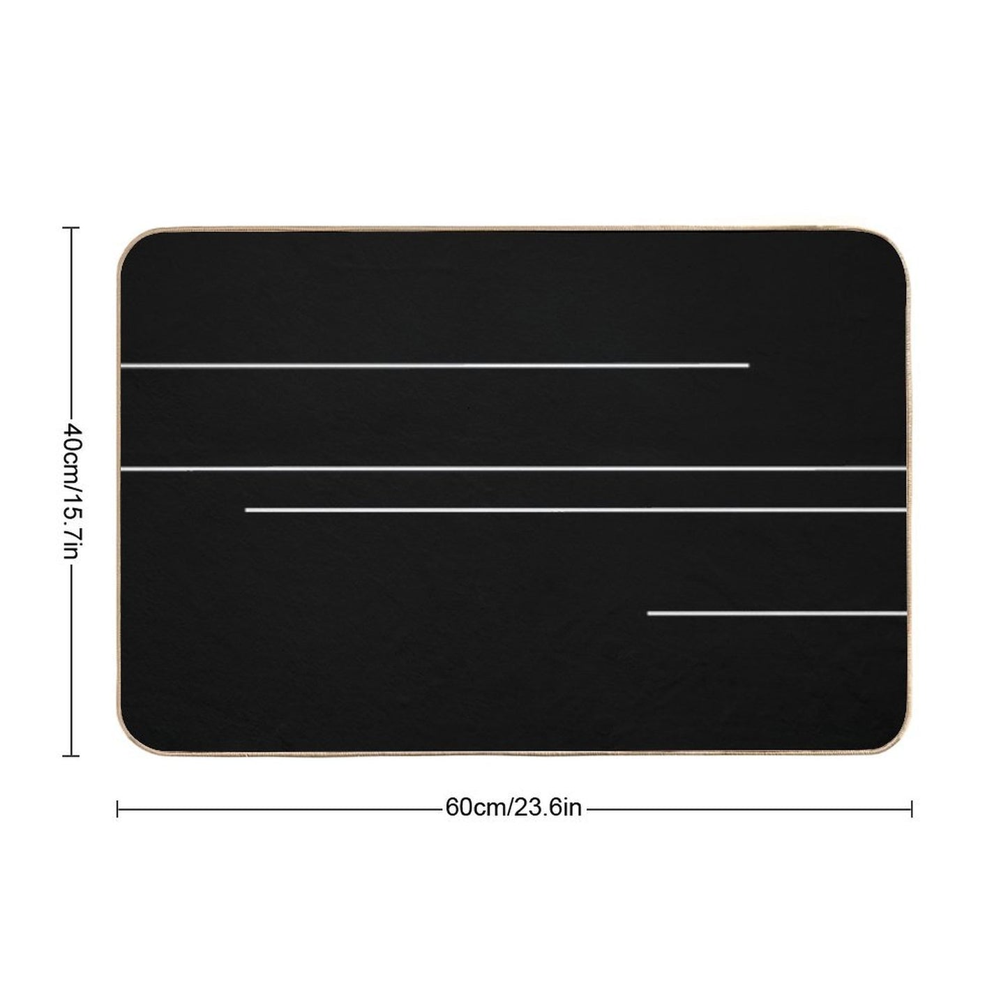 Hush Hush A Black And White Design Bath Mat