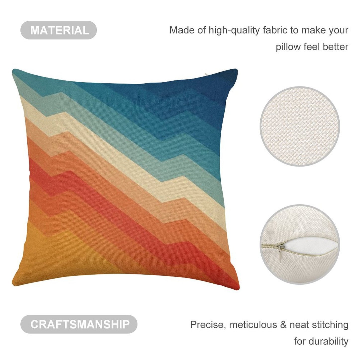 Barricade Linen Throw Pillow Cover