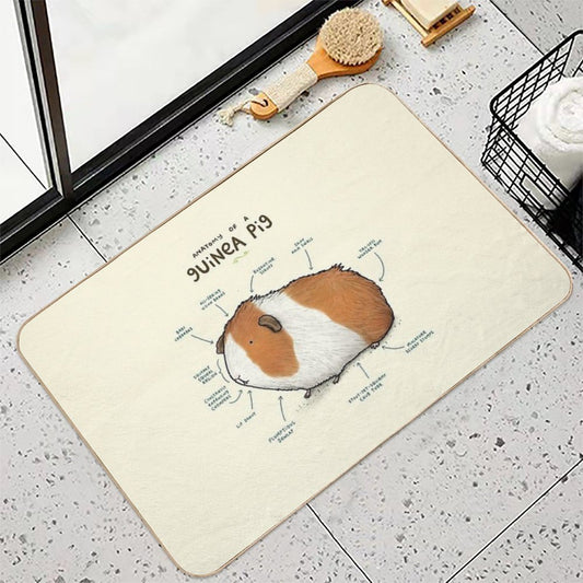 Anatomy of A Guinea Pig  High-Traffic Bath Mat