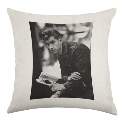 Alex Turner Linen Throw Pillow Cover