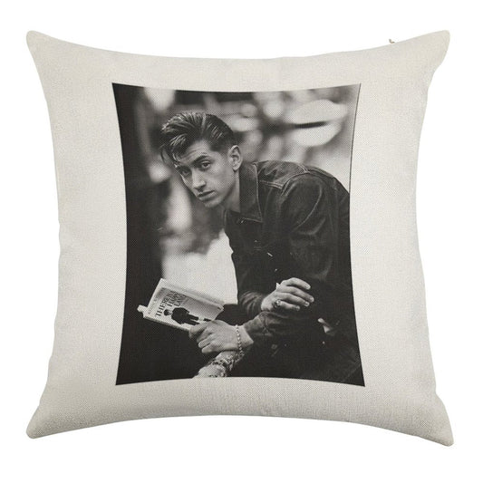 Alex Turner Linen Throw Pillow Cover