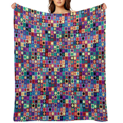 Vasarely Inspired Throw Blanket
