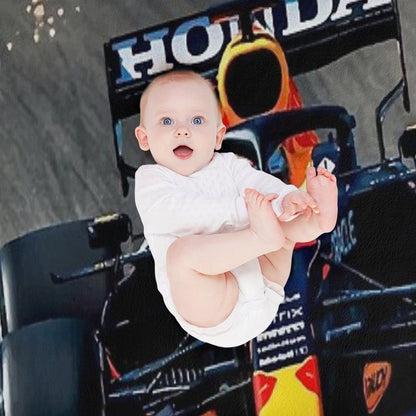 Max Verstappen Sparks  - F1 Throw Blanket