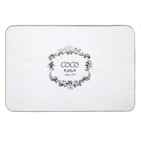 Coco Logo Vintage Old Style Bath Mat