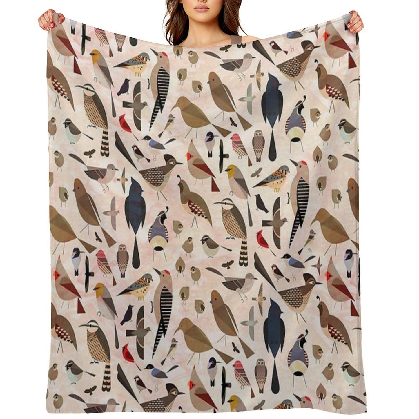 Sonoran Birds Throw Blanket