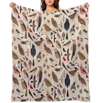 Sonoran Birds Throw Blanket