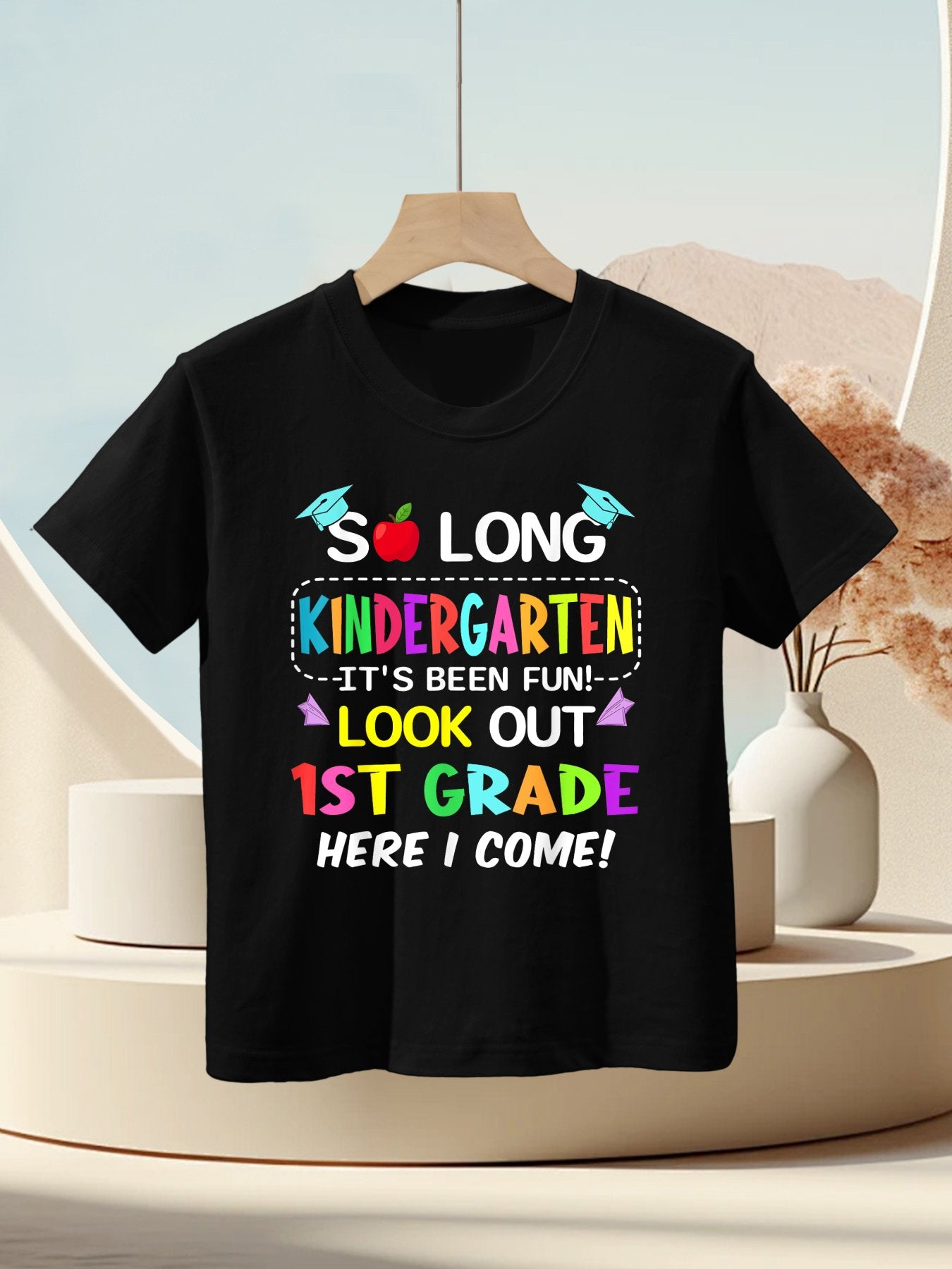 So Long Kindergarten 1st Grade Here I Come Graduation Kids T-Shirt